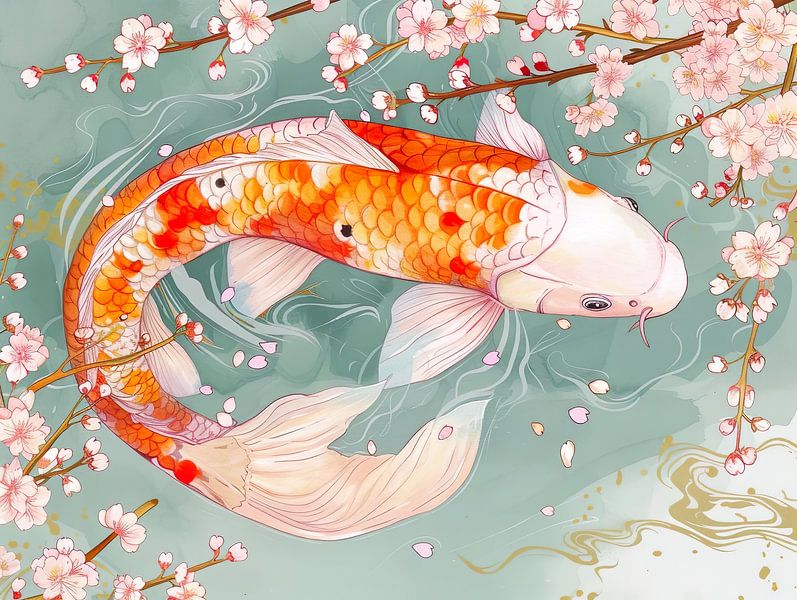 Japanese Koi carp by PixelPrestige