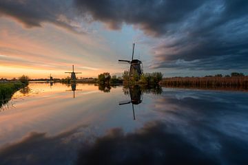 Wolken om Kinderdijk