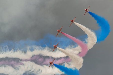 De Red Arrows van de Royal Air Force. van Jaap van den Berg
