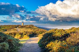 Walking among the squally skies in Domburg by Danny Bastiaanse