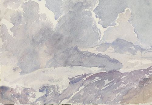 Landscape sky and mountains