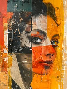 Portrait abstrait d'une femme