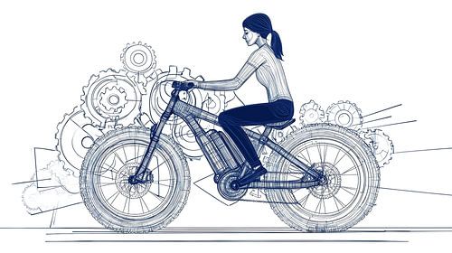 E-bike met berijder