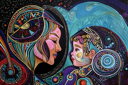 schilderachtig abstract portret