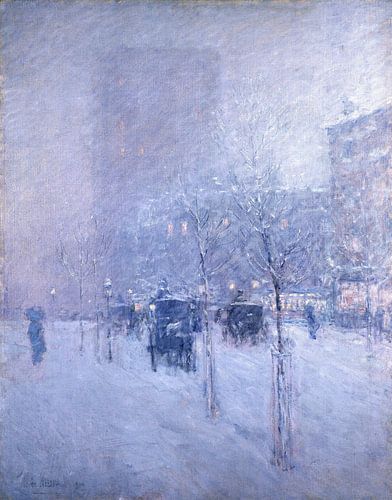 Childe Hassam, Late namiddag, New York, Winter, 1900