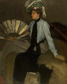 Junge Frau mit Fächer, Alfred Henry Maurer