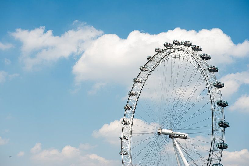 Londen Eye with a blue Sky von Barbara Koppe