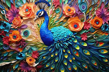 Pfau Kunst von Blikvanger Schilderijen