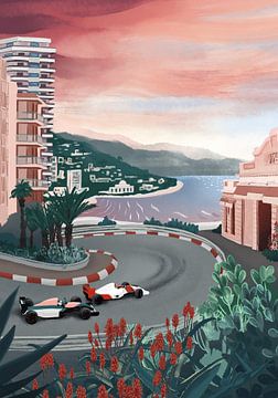 Rennstrecke Monaco von Goed Blauw
