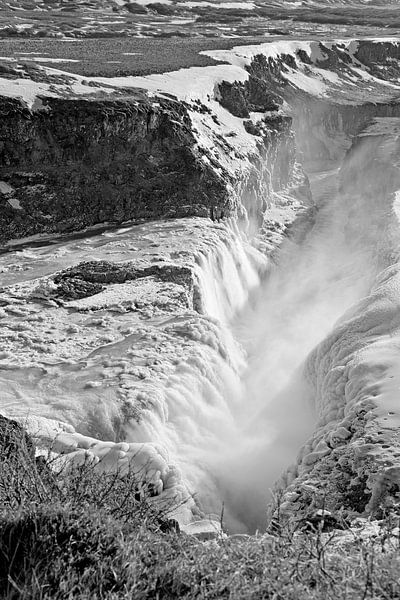 Waterval Gullfoss van Anton de Zeeuw