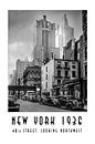 New York 1936 : 48e rue, en regardant vers le nord-ouest par Christian Müringer Aperçu