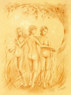 The Three Graces - Charites by Marita Zacharias