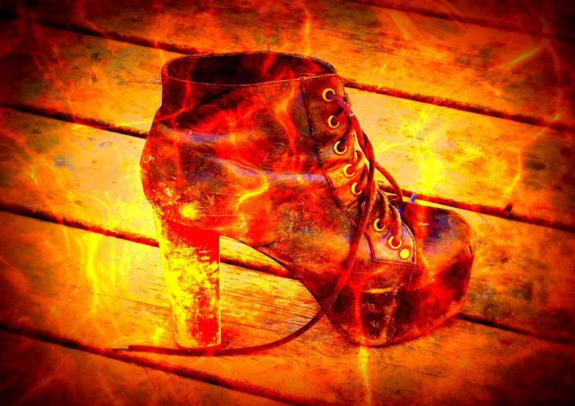 Flamboyanter Schuh von Wessel Breunissen