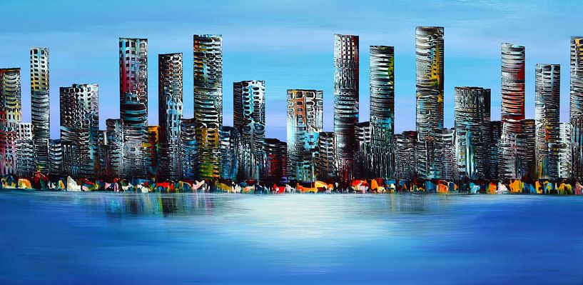 Skyline City by Gena Theheartofart