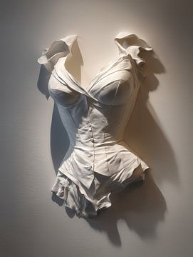 3D-Wanddekoration fiktives Gesicht oder Torso von Egon Zitter