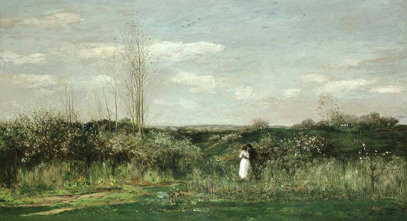 Spring Landscape, Charles-François Daubigny by Masterful Masters