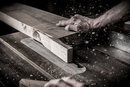 Woodwork (craft in close-up)