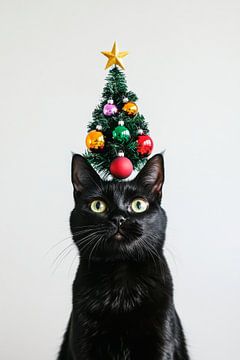 Kerstkat van Poster Art Shop