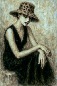Stille Eleganz – Modeporträt in warmem Sepia
