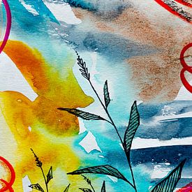 When i look up | Modern Abstract Botanic van WatercolorWall