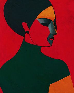 Abstract portret van een vrouw 3