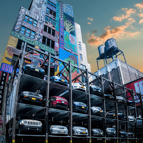 Parking in Manhatten, New york