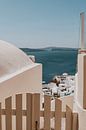 Blick auf Oia in Santorini Griechenland von Manon Visser Miniaturansicht