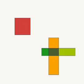 Compositions suprématistes sur Dietmar Meinhardt