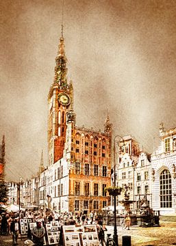 Gdansk Polen landschap stad #Gdansk van JBJart Justyna Jaszke