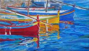 Harbor of Collioure, Hubertine Heijermans by Atelier Liesjes