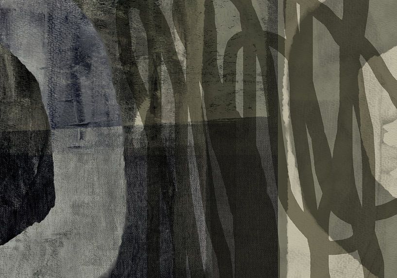 Japandi. Minimalistischer Abstrakt in neutralen Farben. von Dina Dankers