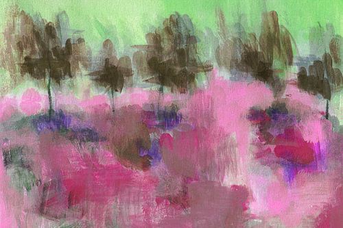 Abstract roze landschap