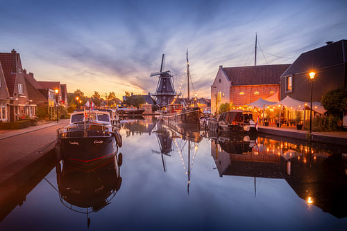 The blue hour in Meppel’s old town centre