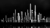 skyline black and white