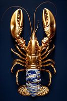 Lobster Luxe - Massief Goud met Delfts Blauw lijf