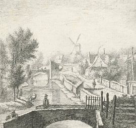 Anthonij van der Haer, Stroompje te Utrecht, ca. 1745 - 1785 van Atelier Liesjes