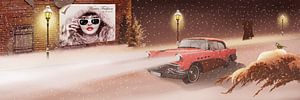 Winterzeit im Retro Stil
