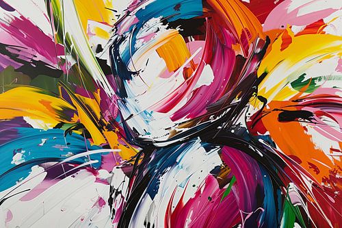 Digitaal abstract kunstwerk