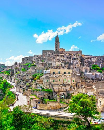 Uitzicht op de Sassi van Matera. Basilicata, Italië.