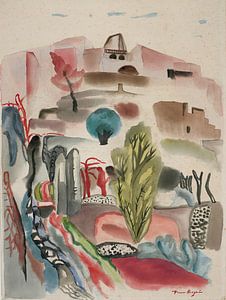 Frances Hodgkins - Hill with cypresses (1930-31)