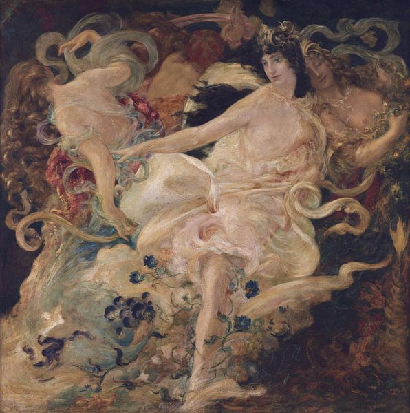 Mariano Fortuny, Wagnerscher Zyklus. Parsifal. Die Blumenmädchen, 1896 von Atelier Liesjes