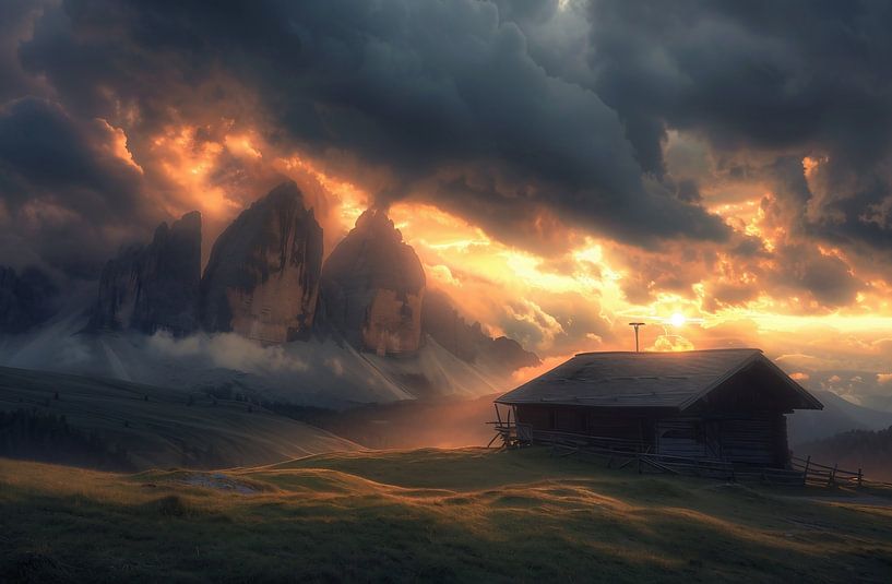 Unspoilt beauty of the Dolomite landscape by fernlichtsicht