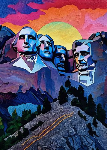 Mount Rushmore Zonsopgang
