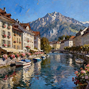 Lucerne, Swiss 2 by Johannas Art Creations