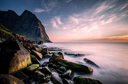Sonnenuntergang am Meer in Norwegen