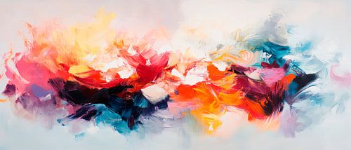 Jeu de couleurs de formes abstraites
