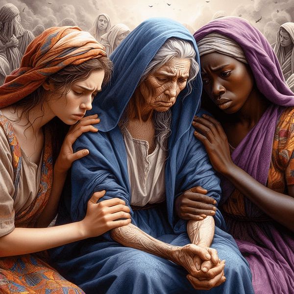 Ruth, Naomi and Orpah by By Nathan