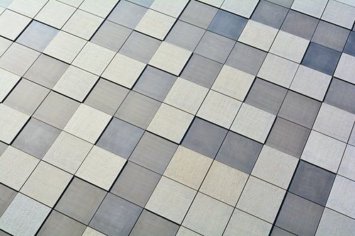 Gevel van betonplaten