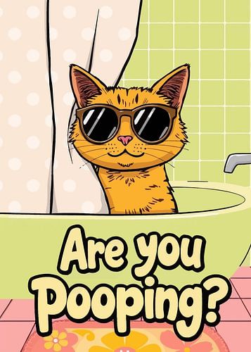 The Cool Inspector: grappige wanddecoratie met katten voor in de badkamer