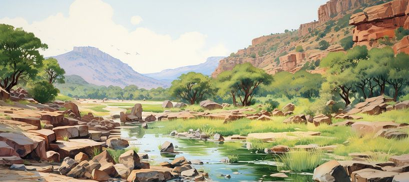 Inde Nature par Peinture Abstraite